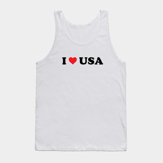 I Love USA Tank Top by Novel_Designs